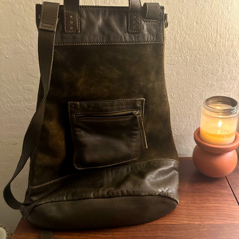 Cute Free People brown backpack